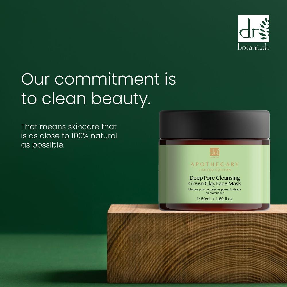Skin Chemist Dr Botanicals Deep Pore Cleansing Green Clay Face Mask 50ml Twin Value