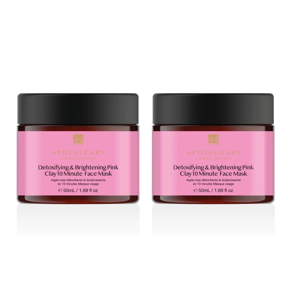skin chemist Dr Botanicals Detoxifying & Brightening Pink Clay 10 Minute Face Mask