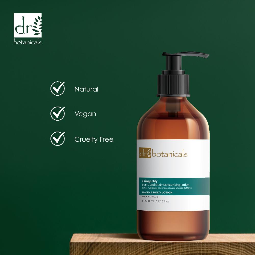 Skin Chemist Dr Botanicals Gingerlily Hand & Body Moisturising Lotion 500ml Twin Va