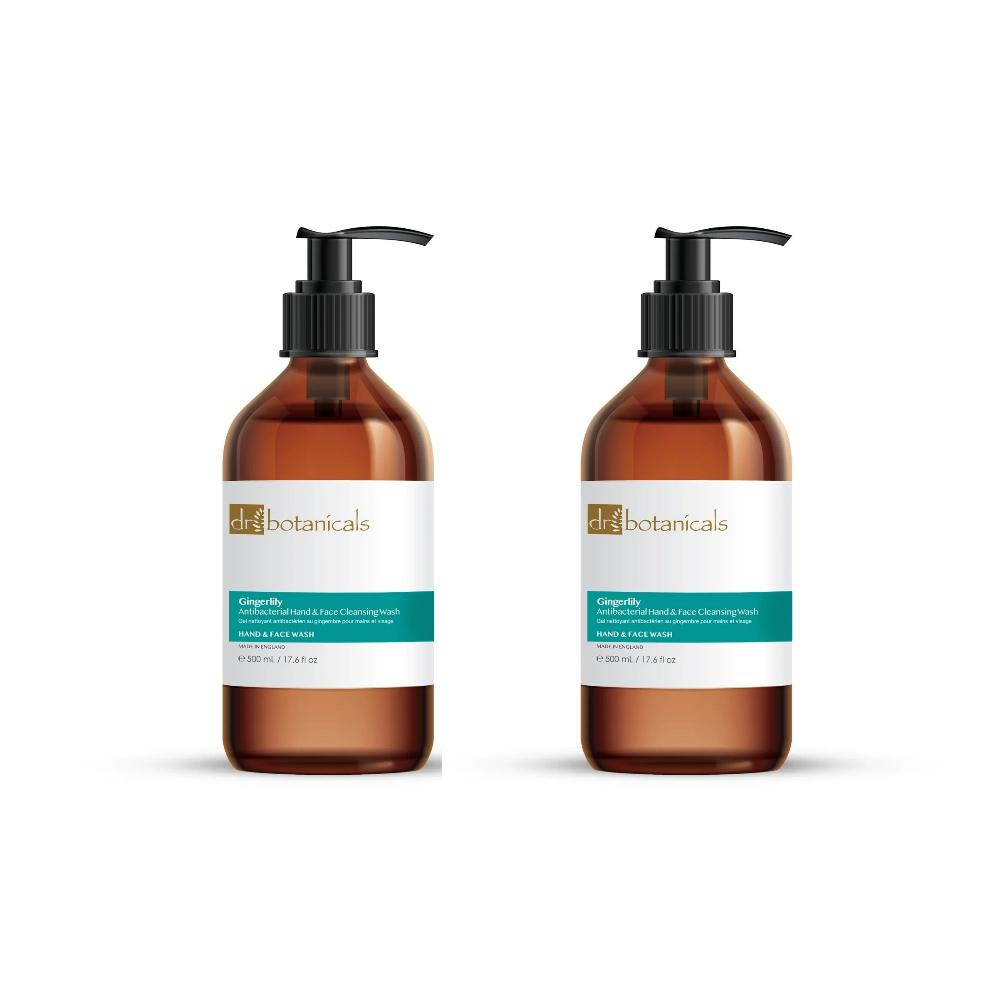 skin chemist Dr Botanicals Gingerlily Hand & Face Cleansing Wash 500ml Twin Value S