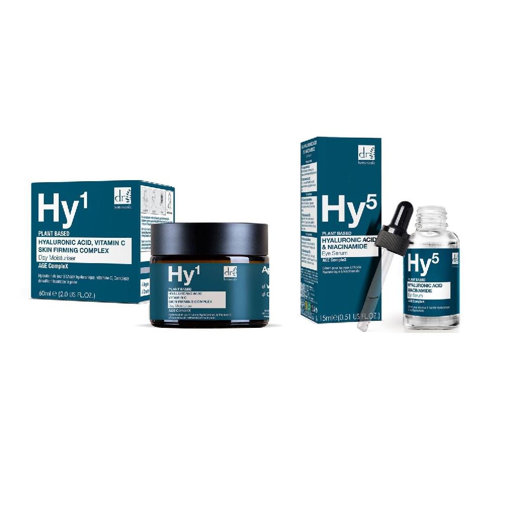 skin chemist Dr Botanicals Hyaluronic Acid Day Moisturiser & Eye Serum Kit