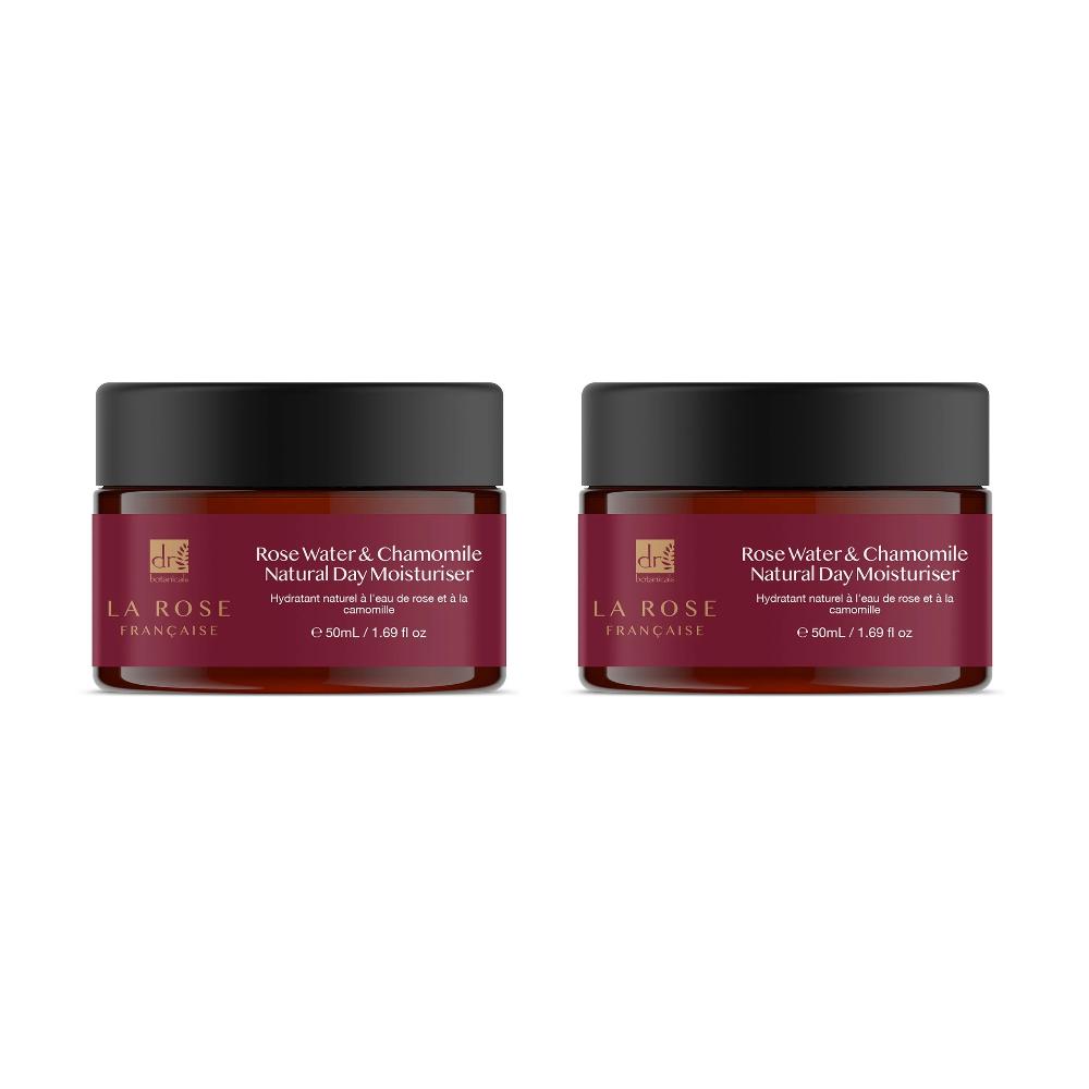 skin chemist Dr Botanicals La Rose Francaise Day Moisturiser 50ml Twin Value Saving