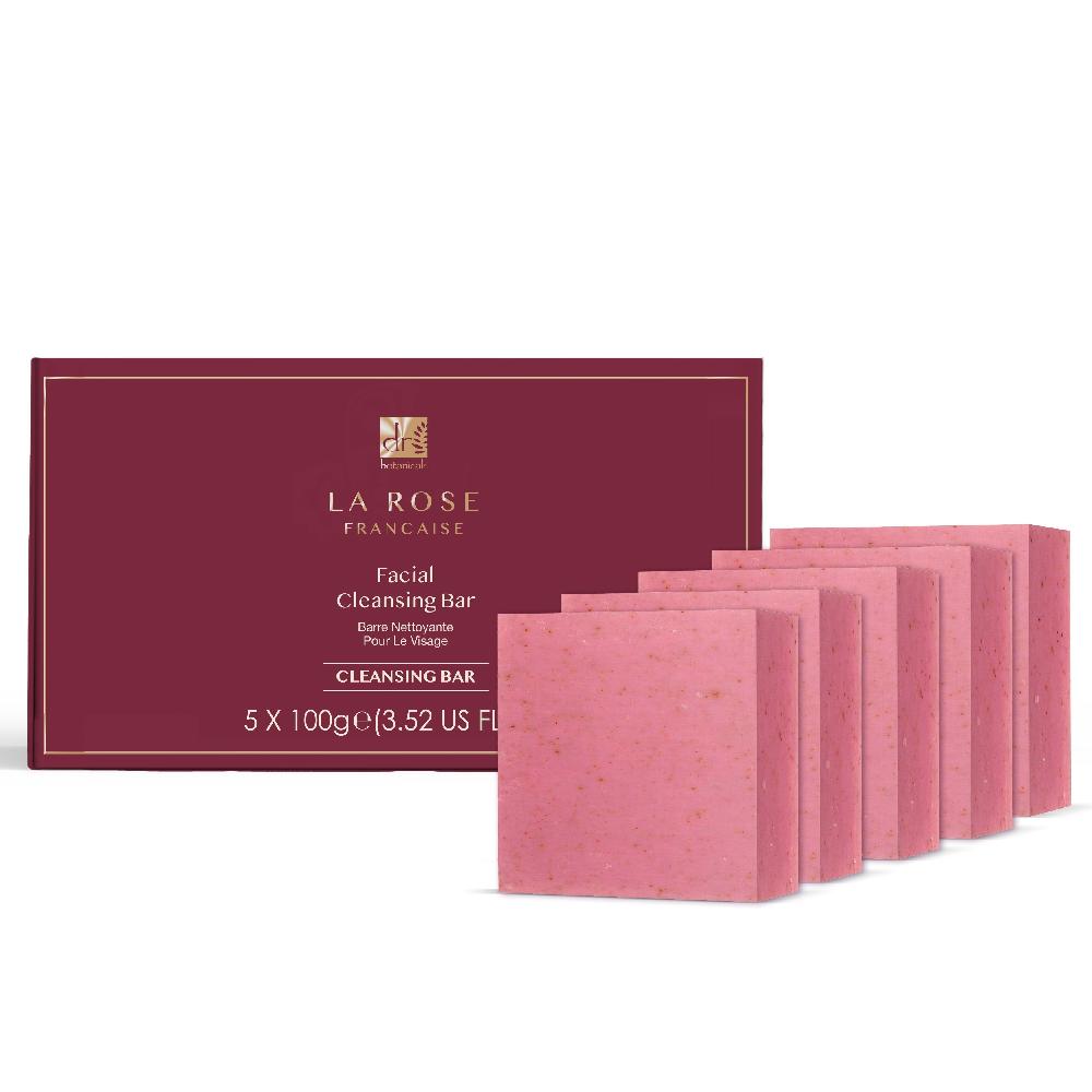 Skin Chemist Dr Botanicals La Rose Française Facial Cleansing Bar (Pack Of 5) 100g