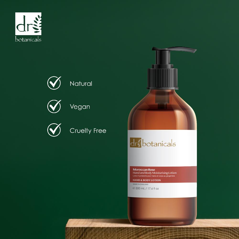 Skin Chemist Dr Botanicals Moroccan Rose Hand & Body Moisturising Lotion 500ml Twin