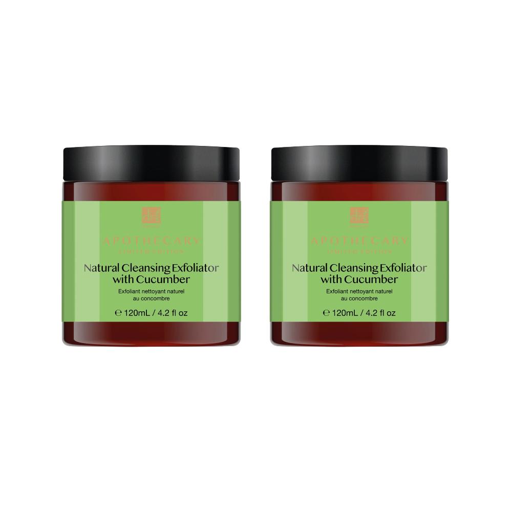 skin chemist Dr Botanicals Natural Cleansing Exfoliator with Cucumber 120ml Twin Va