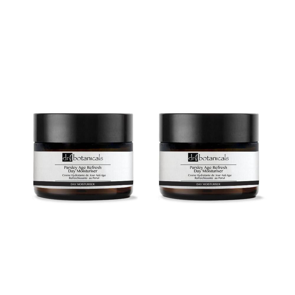 skin chemist Dr Botanicals Parsley Age Refresh Day Moisturiser 50ml Twin Value Savi