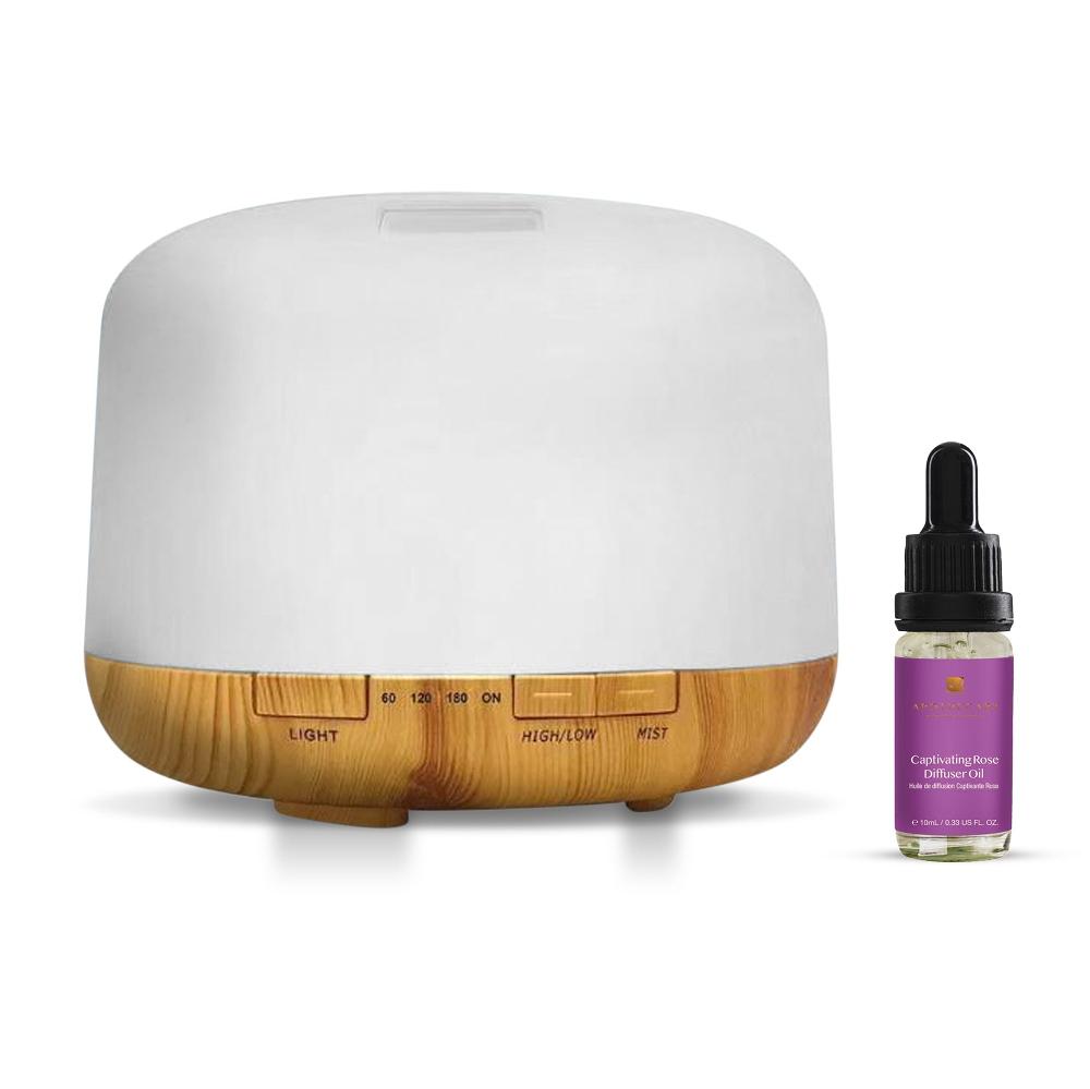 skin chemist Dr Botanicals Premium 5 In 1 Aromatherapy Captivating Rose Diffuser Ki