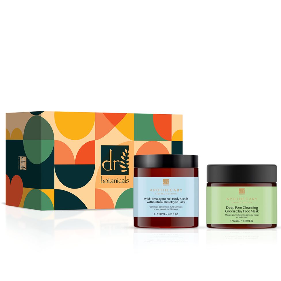 skin chemist Dr Botanicals Rebalancing Mask & Himalayan Body Scrub Anti-Ageing Kit