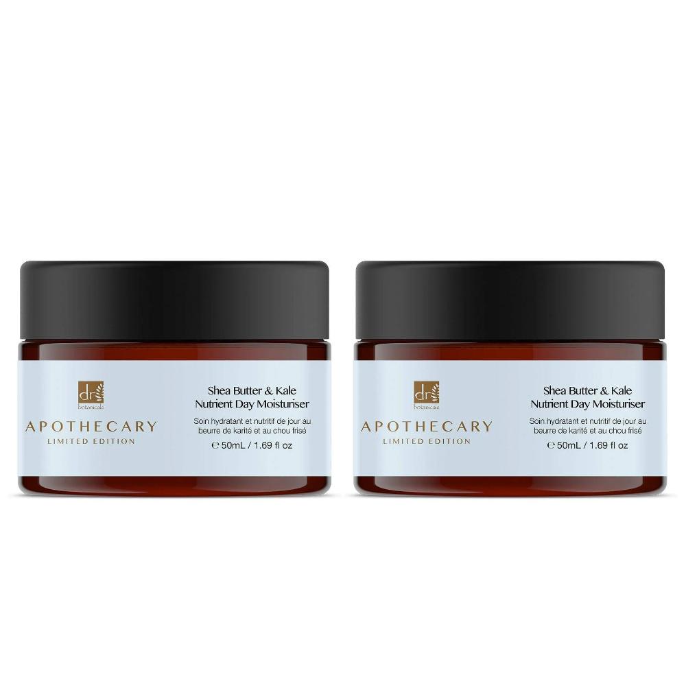 skin chemist Dr Botanicals Shea Butter & Kale Nutrient Day Moisturiser 50ml Twin Va