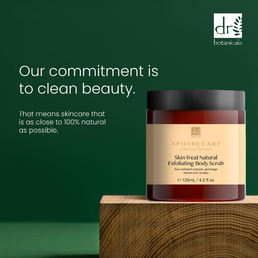 Skin Chemist Dr Botanicals Skin Treat Natural Exfoliating Body Scrub 120ml Twin Val