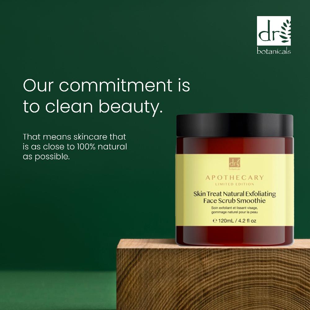 Skin Chemist Dr Botanicals Skin Treat Natural Exfoliating Face Scrub Smoothie 120ml