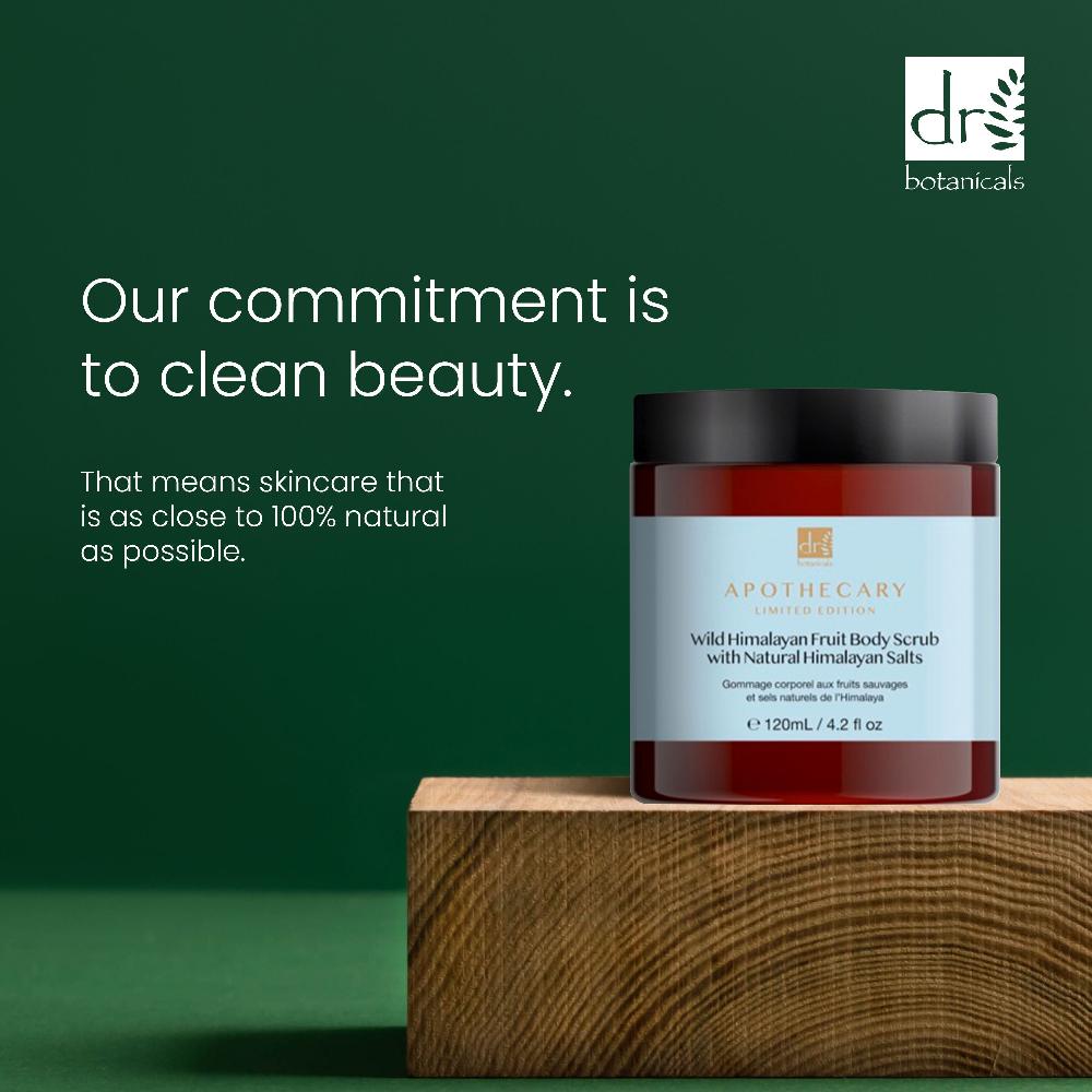 Skin Chemist Dr Botanicals Wild Himalayan Fruit Body Scrub With Natural Himalayan S