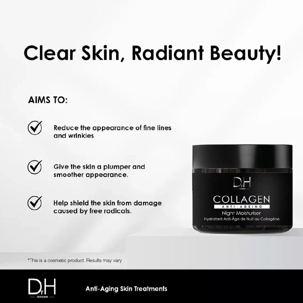 Skin Chemist Dr H Collagen Anti-Ageing Night Moisturiser 60ml