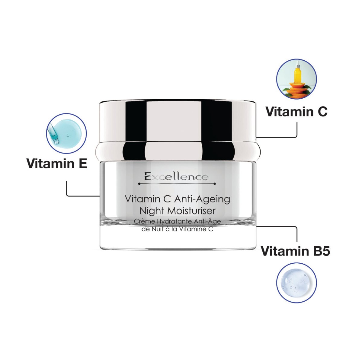Skin Chemist Excellence Vitamin C Anti-Ageing Night Moisturiser 50ml