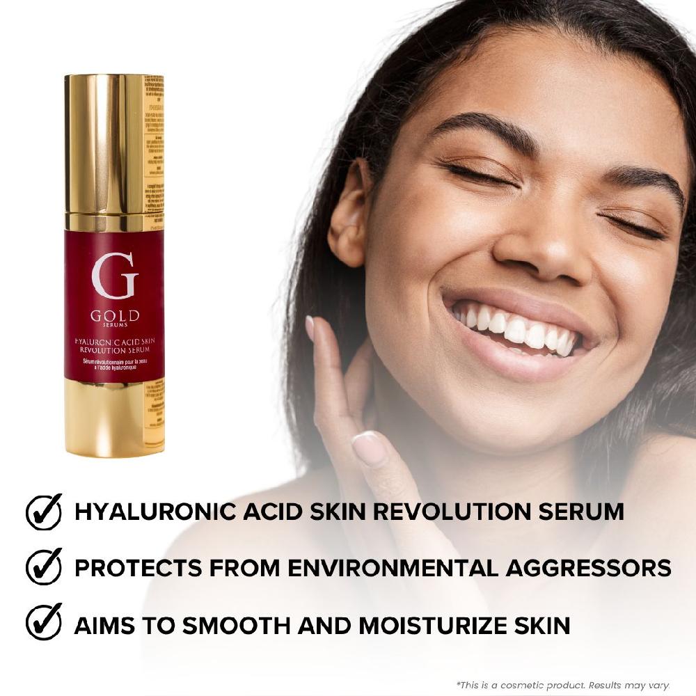 Skin Chemist Gold Serums Hyaluronic Acid Skin Revolution Serum 30ml Twin Value Savi