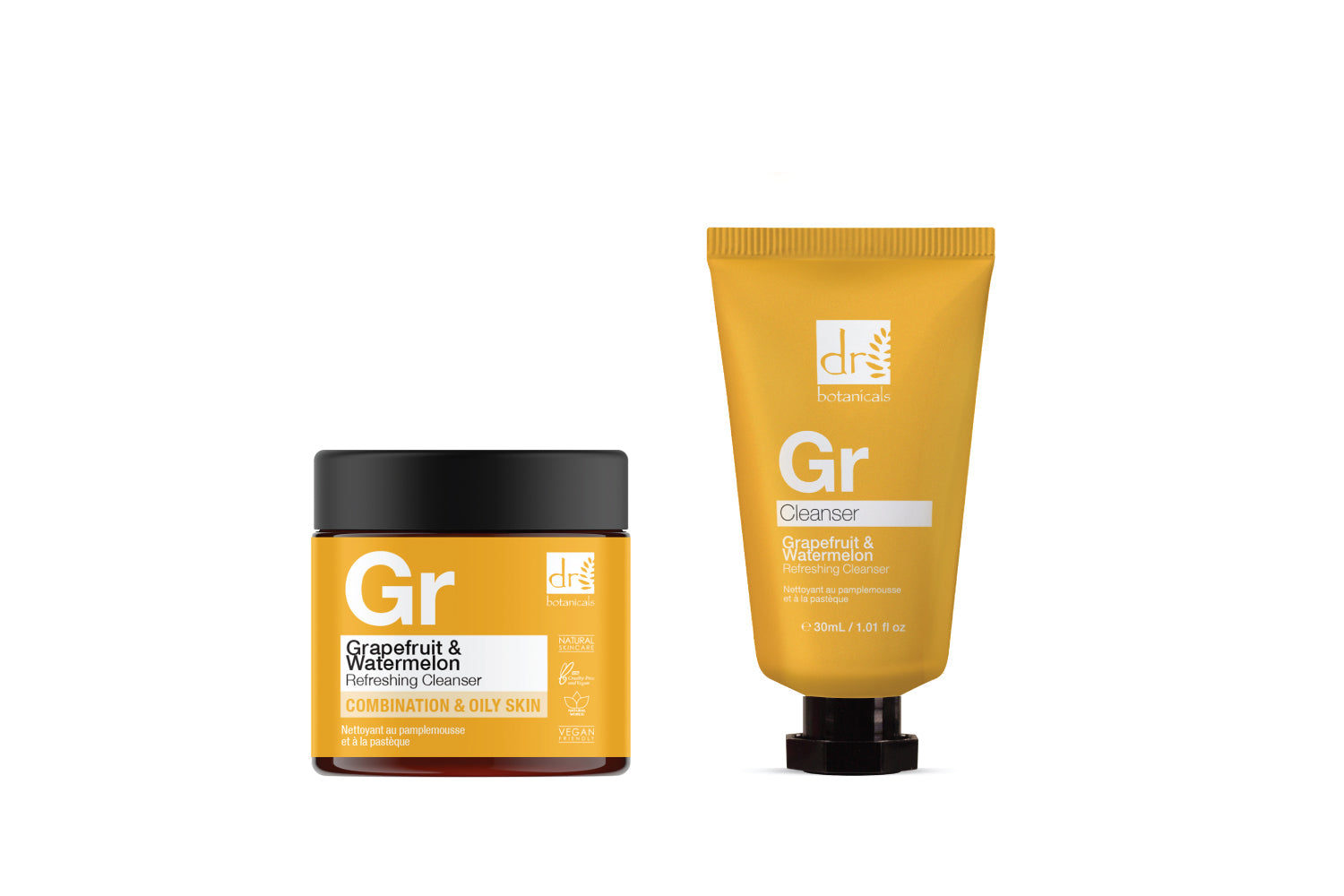 skin chemist Grapefruit + Watermelon Refreshing Cleanser Duo