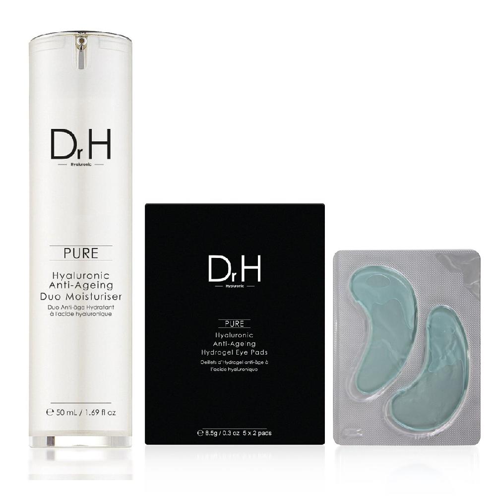 skin chemist Hyaluronic Acid Duo Moisturiser & Eye Pads Kit