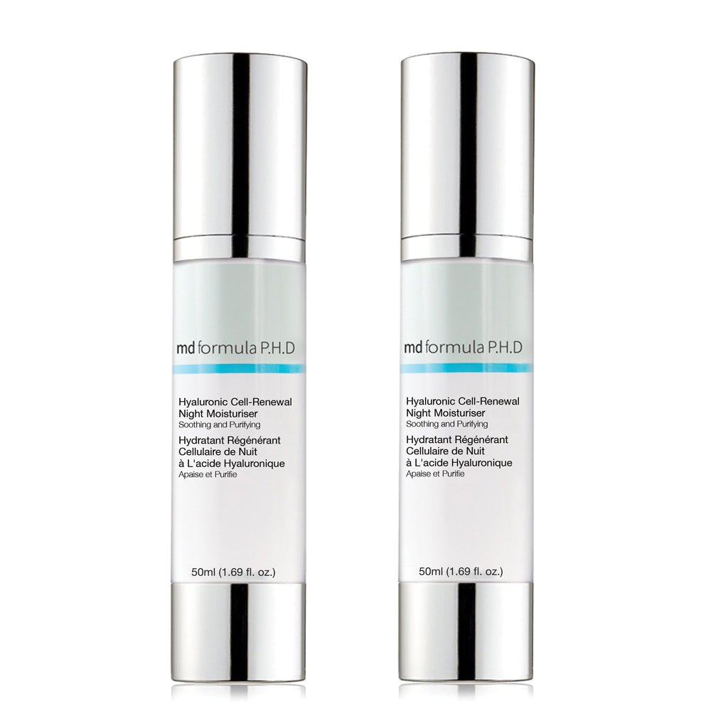 skin chemist Hyaluronic Cell-Renewal Night Moisturiser Twin Pack