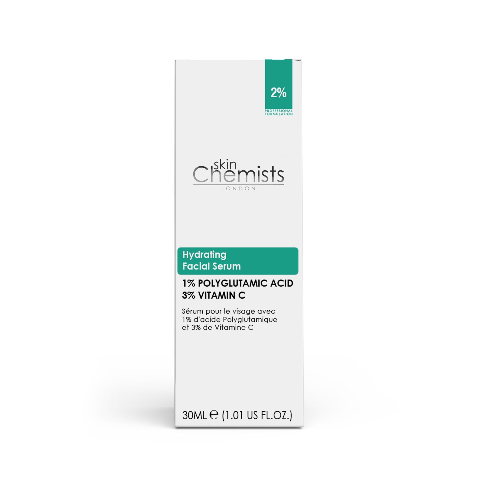 skin chemist Hydrating Polyglutamic Acid 1% Vitamin C 3% Facial Serum 30ml skin chemist Hydrating Polyglutamic Acid 1% Vitamin C 3% Facial Serum 30ml