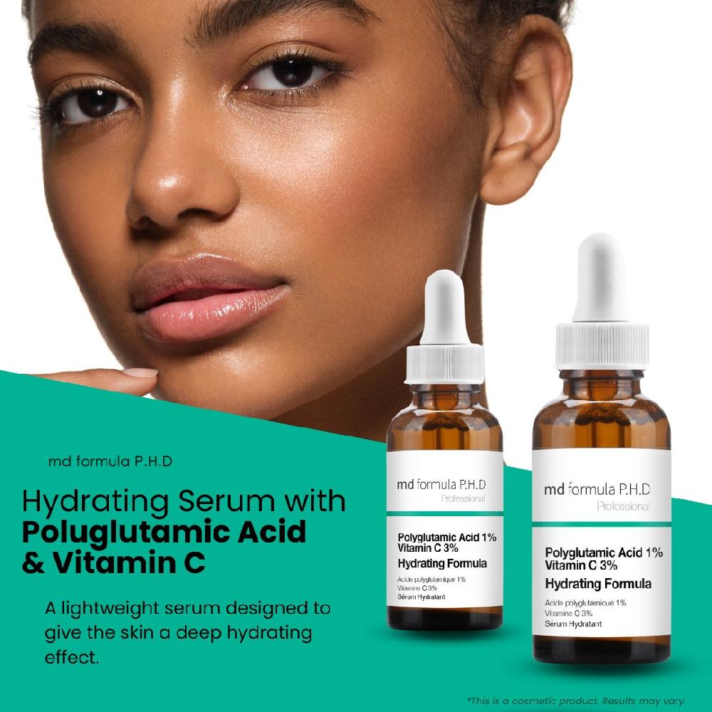 Skin Chemist Hydrating Serum Polyglutamic Acid 1% Vitamin C 3% 30ml