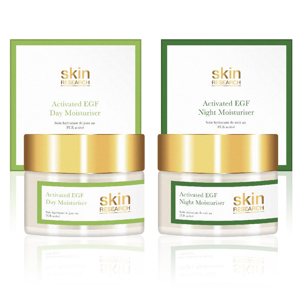 Skin Chemist K2 Activated EGF Day Moisturiser + Activated EGF Night Moisturiser
