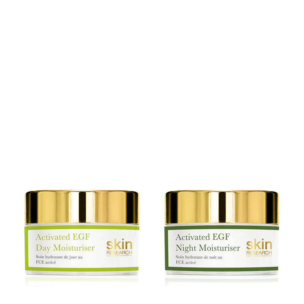 skin chemist K2 Activated EGF day moisturiser + Activated EGF night moisturiser