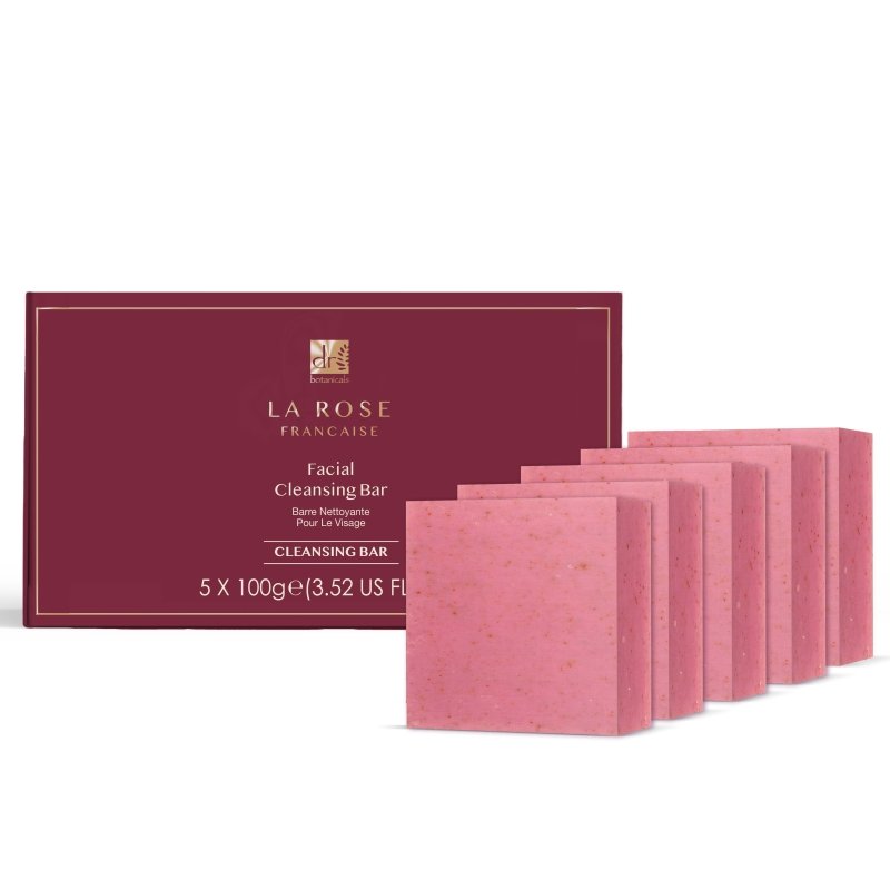 Skin Chemist La Rose Française Facial Cleansing Bar Pack Of 5 100g X 5