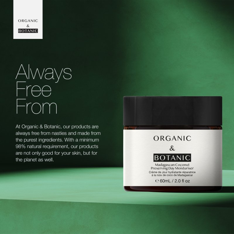 Skin Chemist Madagascan Coconut Day Cream - 60ml - Lightweight Hydration Antioxida