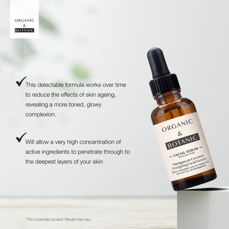 Skin Chemist Madagascan Coconut Facial Serum - 30ml - Hydrating & Soothing Serum Wi