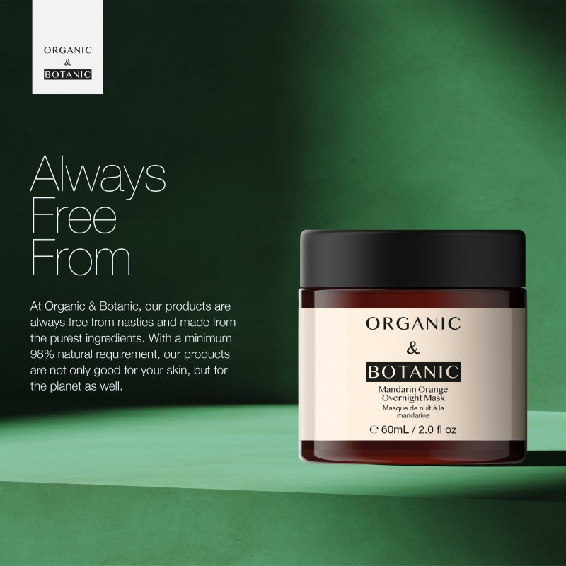 Skin Chemist Mandarin Orange Brightening Overnight Mask - 60ml - Revitalizing & Hyd