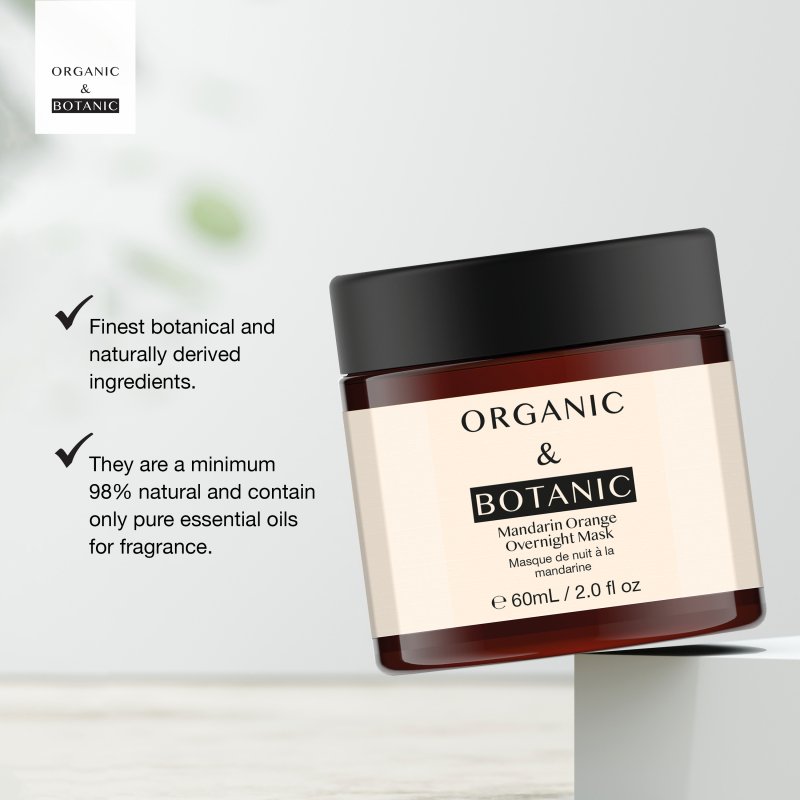 Skin Chemist Mandarin Orange Brightening Overnight Mask - 60ml - Revitalizing & Hyd