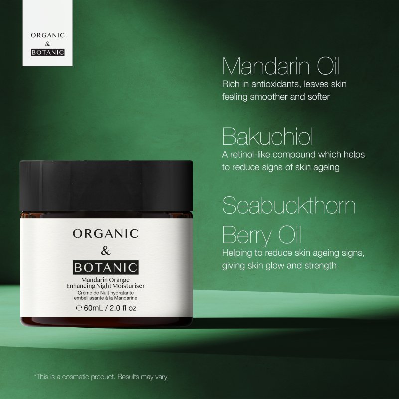 Skin Chemist Mandarin Orange Night Moisturizer With Bakuchiol & Vitamin C - 60ml