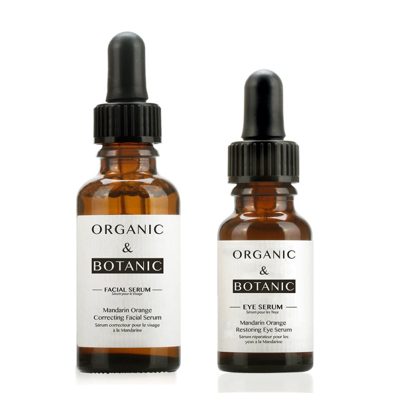 skin chemist Mandarin Orange Restorative Eye Serum + Mandarin Orange Correcting Fac