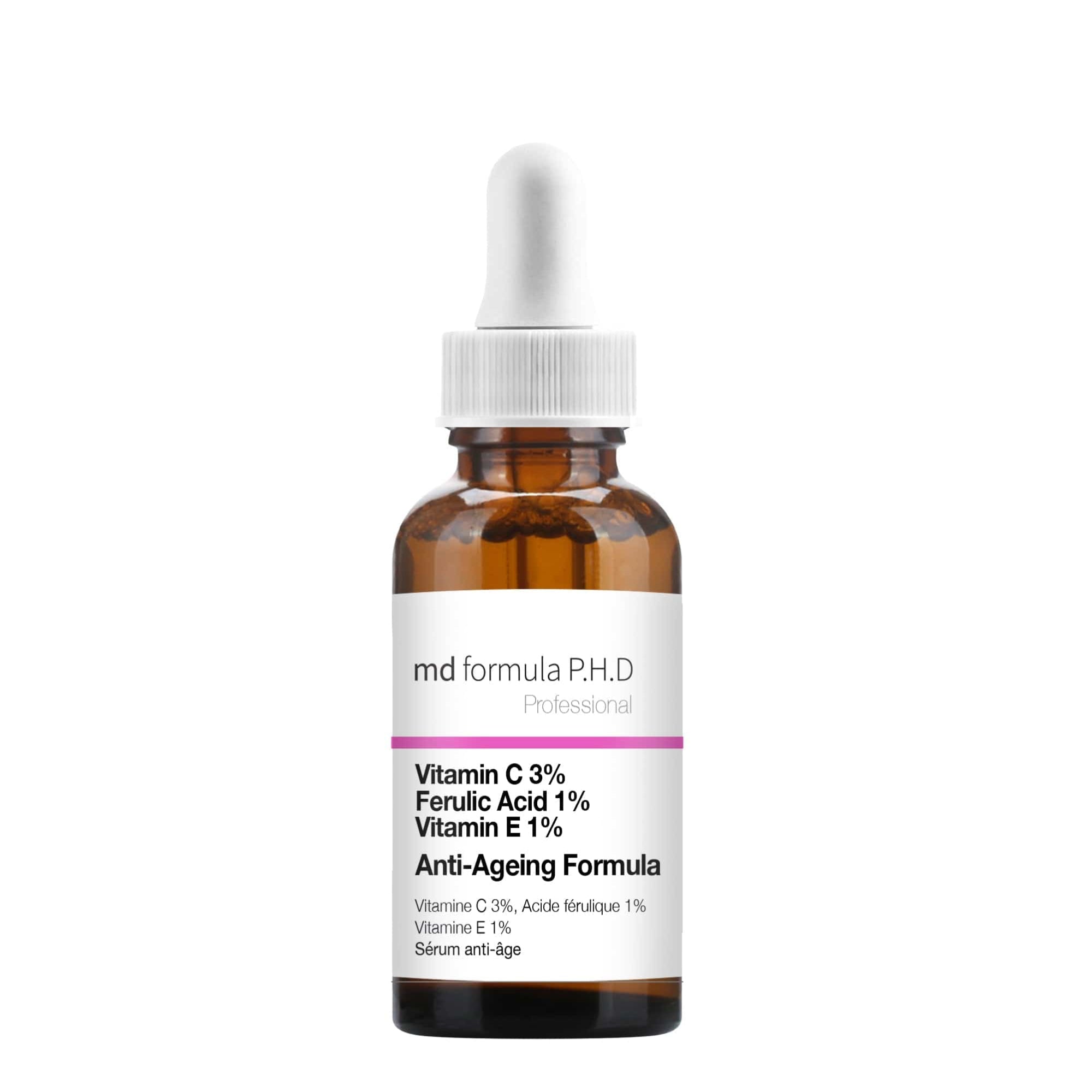 Skin Chemist MD Formula Anti-Ageing Serum Vitamin C 3% Ferulic Acid 1% Vitamin E
