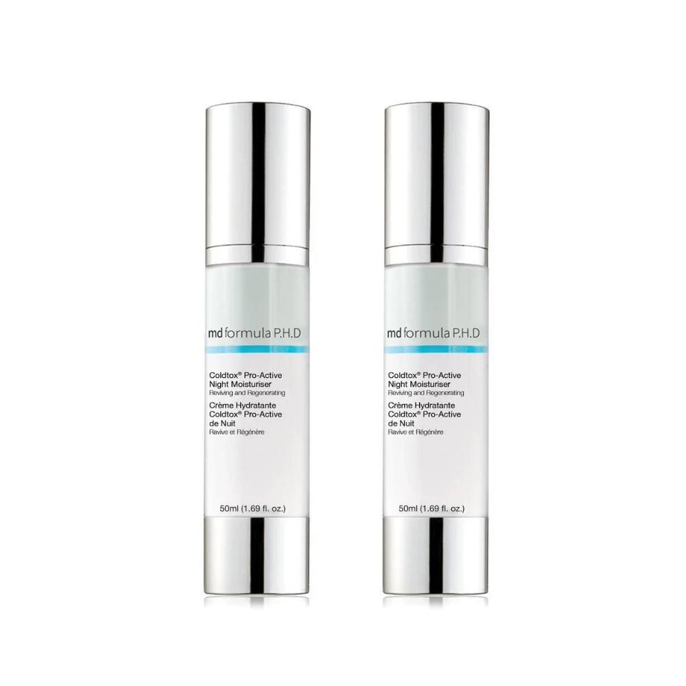 skin chemist MD Formula Coldtox Pro-Active Night Moisturiser 50ml Twin Value Saving