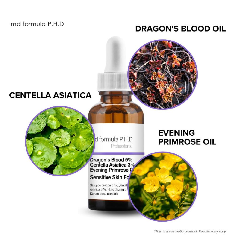 Skin Chemist MD Formula Sensitive Skin Serum Dragon's Blood 5% Centella Asistica 3