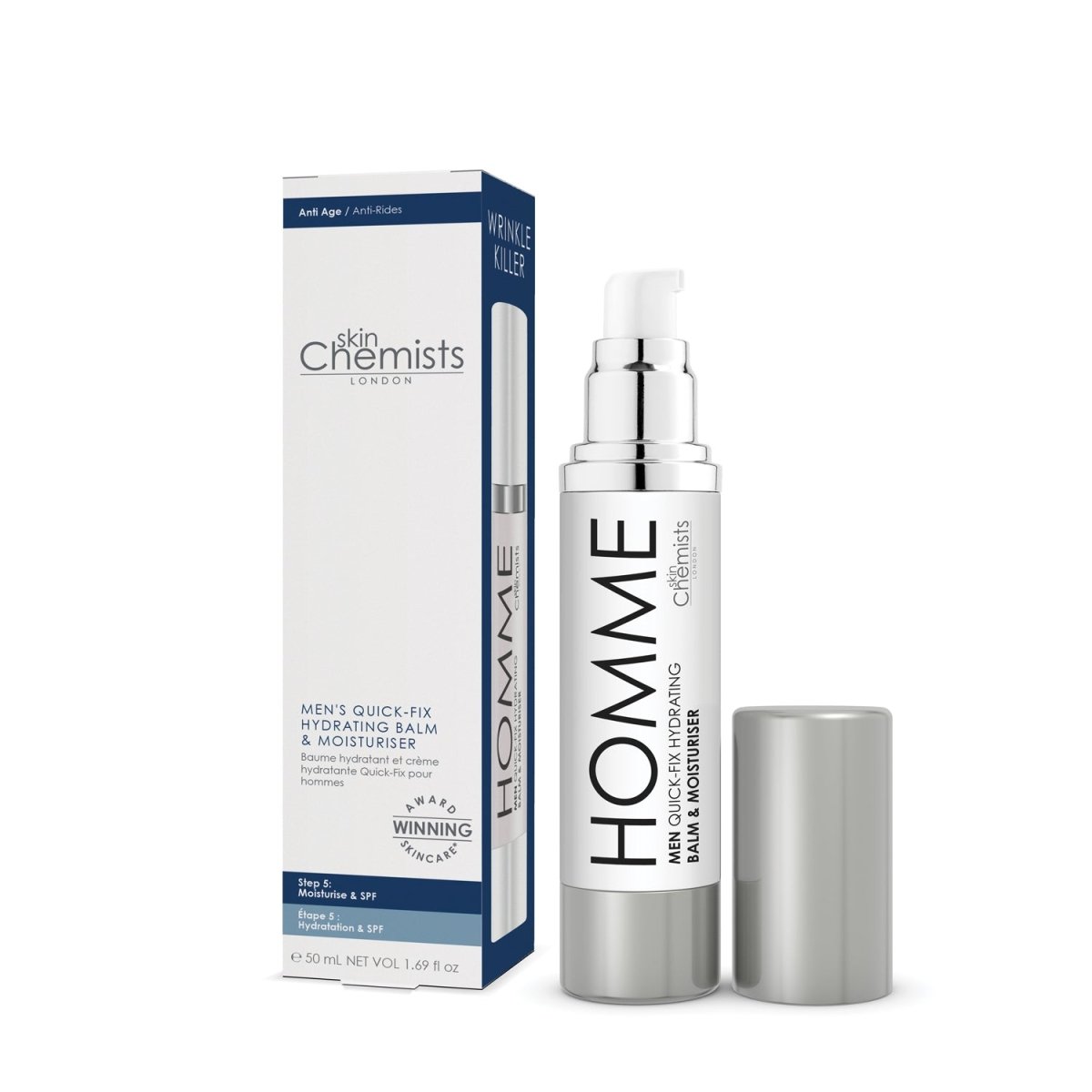 skin chemist Men's Quick Fix Hydrating Balm And Moisturiser 50ml