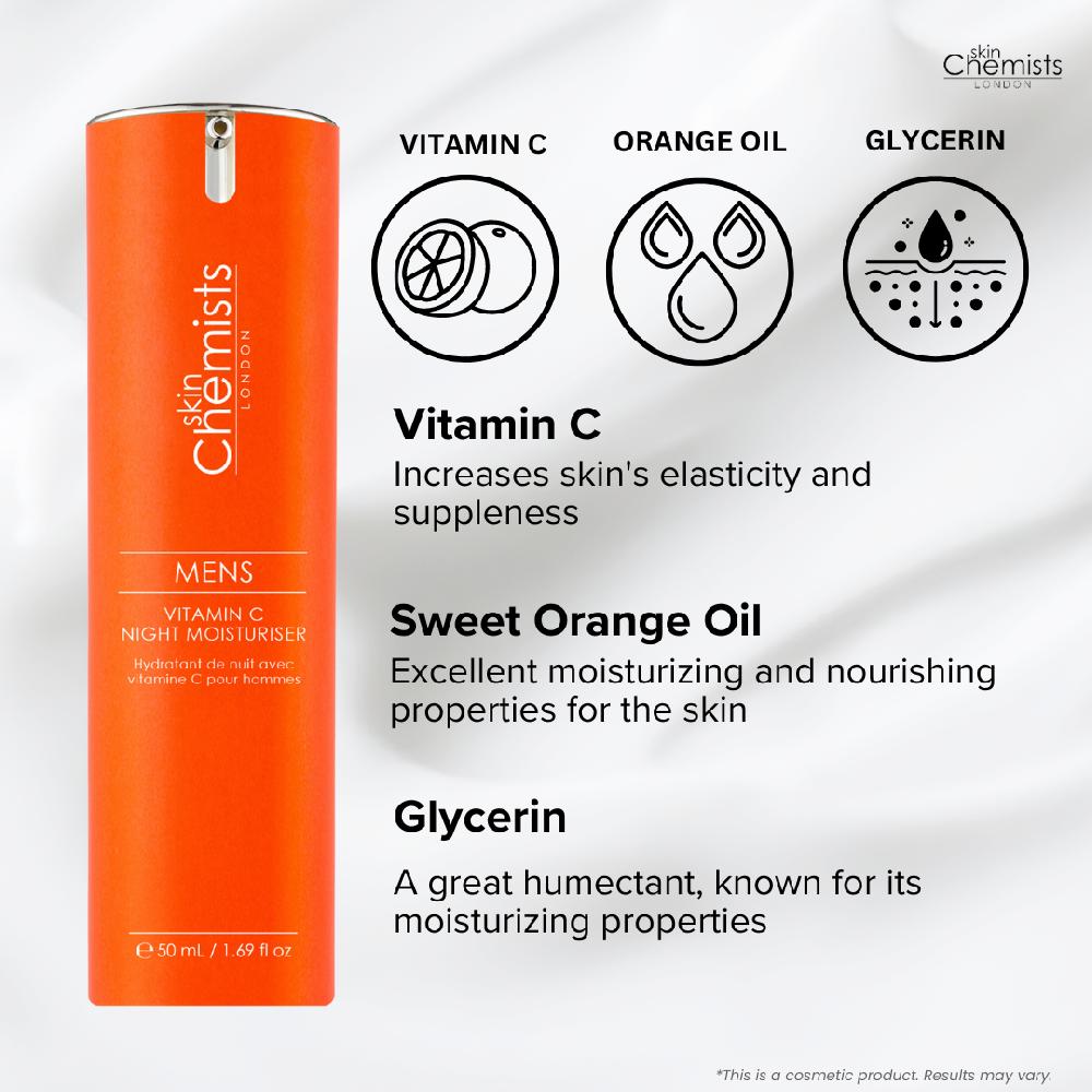 Skin Chemist Men's Vitamin C Night Moisturiser 50ml