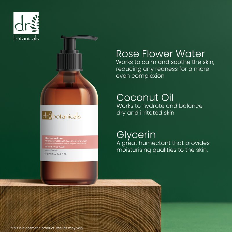 Skin Chemist Moroccan Rose Antibacterial Hand & Face Cleansing Wash 500ml
