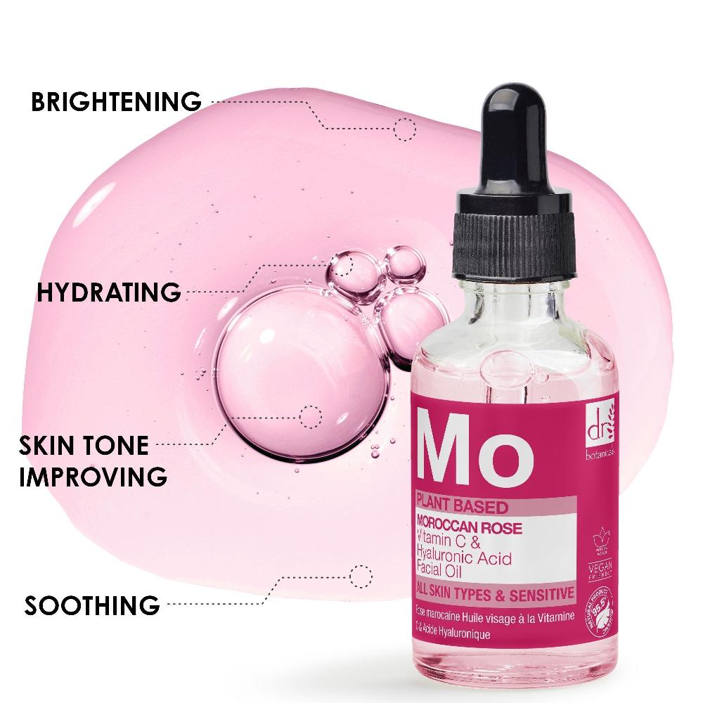 Skin Chemist Moroccan Rose Facial Oil With Hyaluronic Acid & Vitamin C 15ml + 30ml