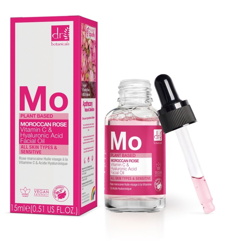 skin chemist Moroccan Rose Facial Oil with Hyaluronic Acid & Vitamin C