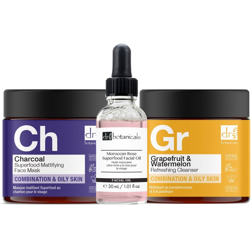 skin chemist Moroccan Rose Grapefruit Charcoal All Day Kit