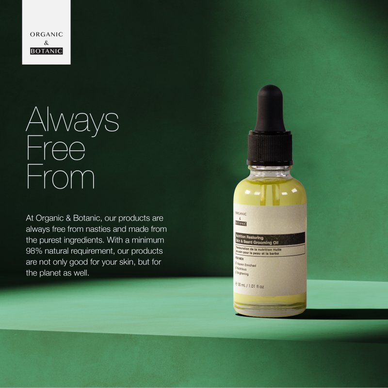 Skin Chemist Nutrition Restoring Skin & Beard Grooming Oil 30ml