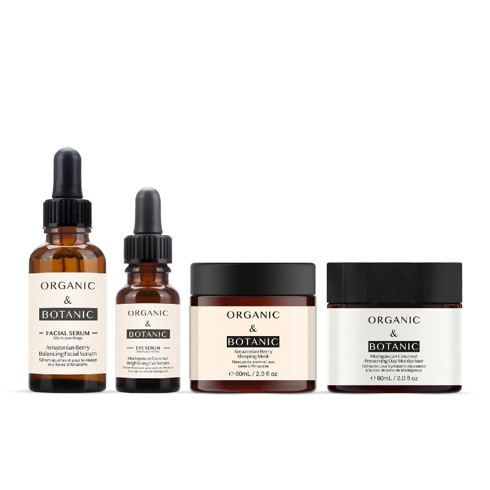skin chemist OB Amazonian Berry Serum and Sleeping Mask + Madagascan Coconut Day Cr