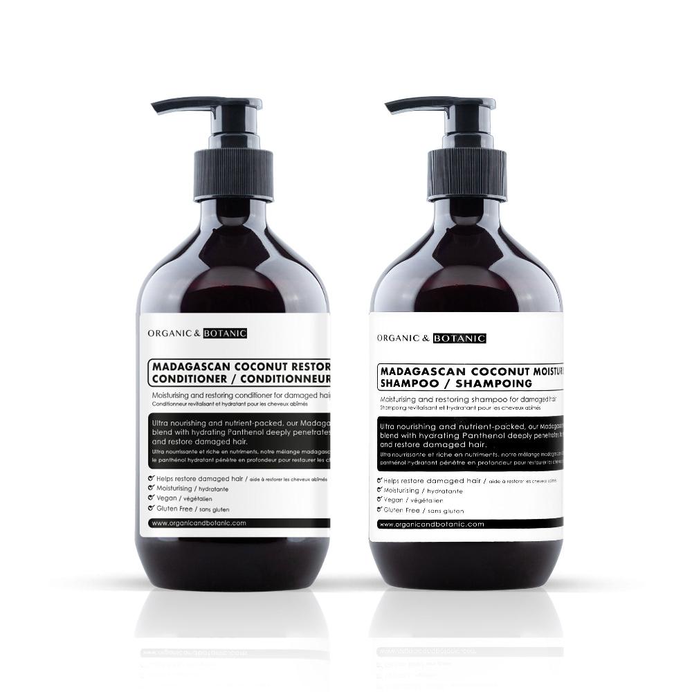 skin chemist Organic & Botanic Madagascan Coconut Shampoo & Conditioner