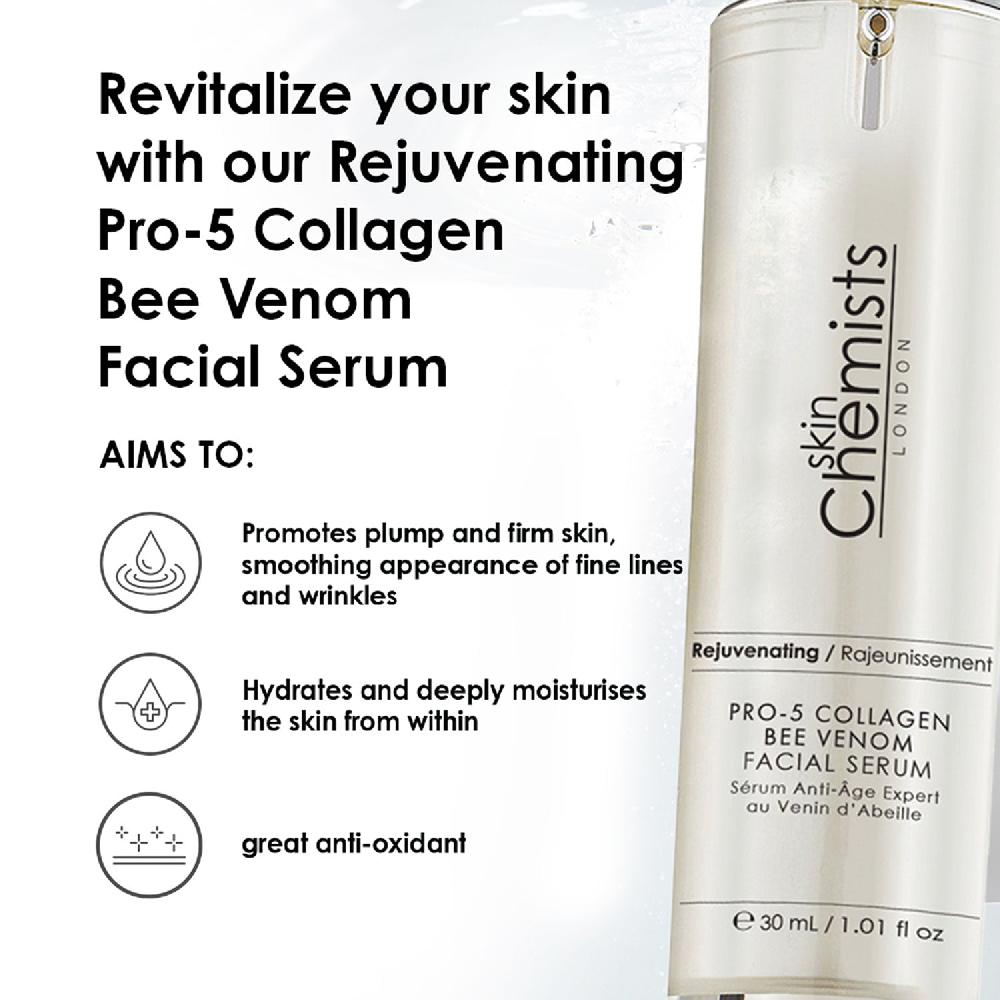 Skin Chemist Pro-5 Collagen Bee Venom Facial Serum 30ml
