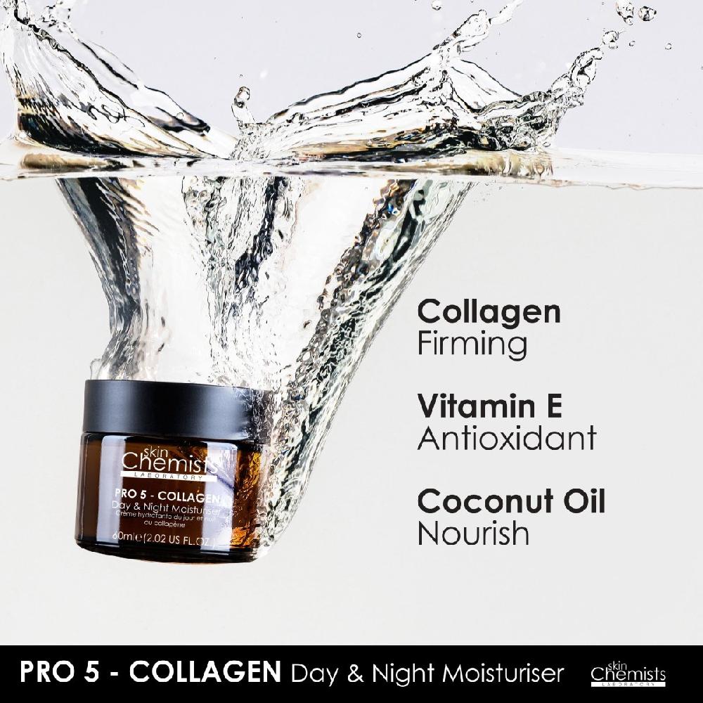 Skin Chemist Pro-5 Collagen Day And Night Moisturiser 60ml