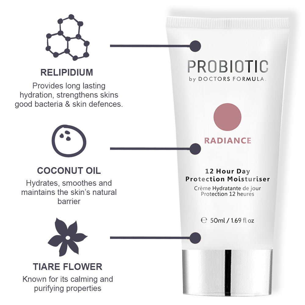 Skin Chemist Probiotics Radiance 12 Hour Day Protection Moisturiser 50ml