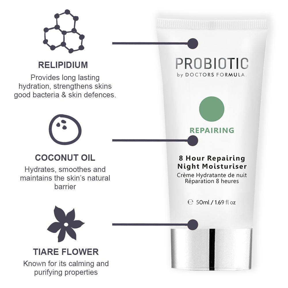 Skin Chemist Probiotics Repairing 8 Hour Repairing Night Moisturiser 50ml