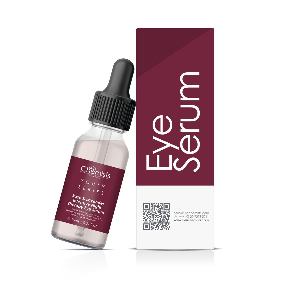 Skin Chemist Rose And Lavender Intensive Night Therapy Eye Serum 15ml